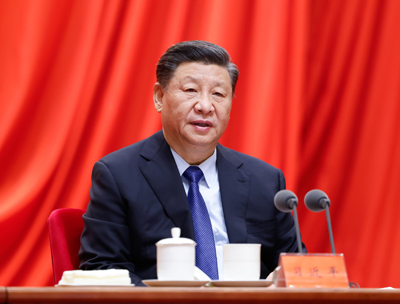 2月20日,党史学习教育动员大会在北京召开。中共中央总书记、国家主席、中央军委主席习近平出席会议并发表重要讲话。新华社记者 黄敬文 摄